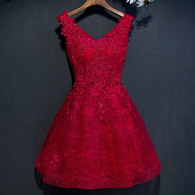 Short wedding evening dress