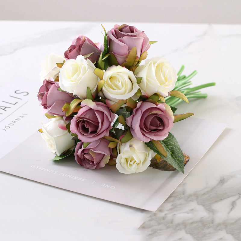 12 bouquets of simulated roses