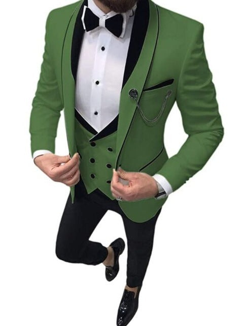Suit Suit Men's Three-piece Suit Groomsman Suit Dress