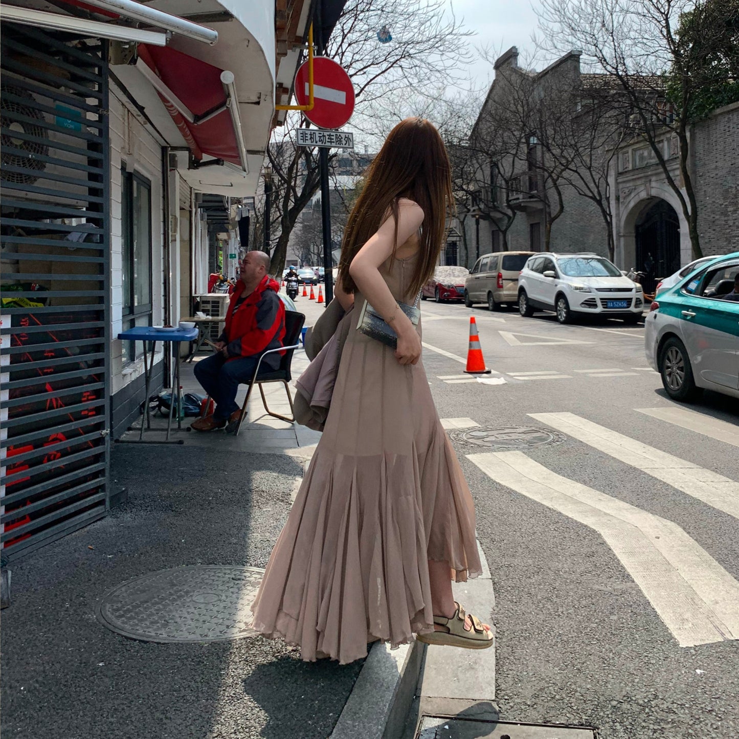 Ethereal Summer Gown, Sheer Tulle Mermaid Dress For Women (China)