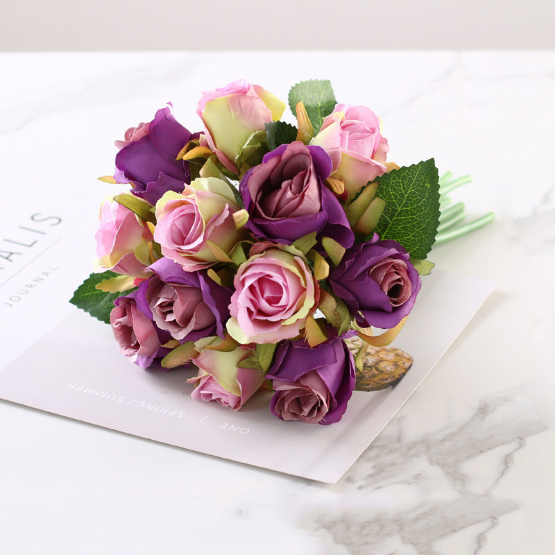 12 bouquets of simulated roses