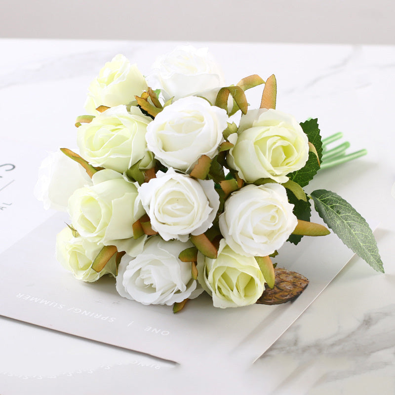 12 bouquets of simulated roses