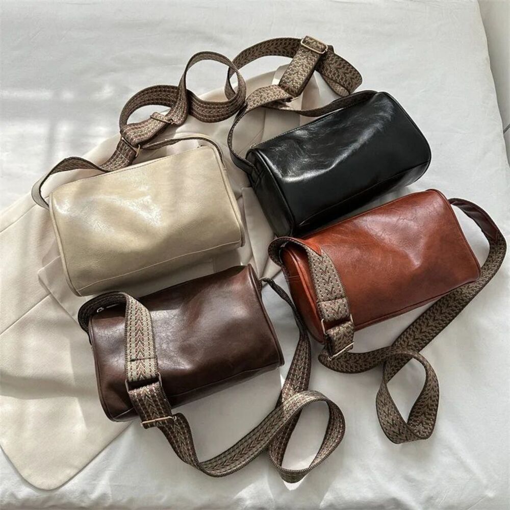 Handbags For Women Shoulder Tote Work Bags Vintage PU Leather Boston Women Small Handbag And Purse Fashion Designer Crossbody Bag Female Casual Travel Pillow Shoulder Bag (China)