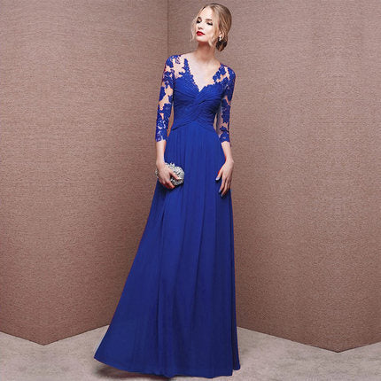 Long Sleeve RED Off-shoulder Bridal Wedding Dress Long
