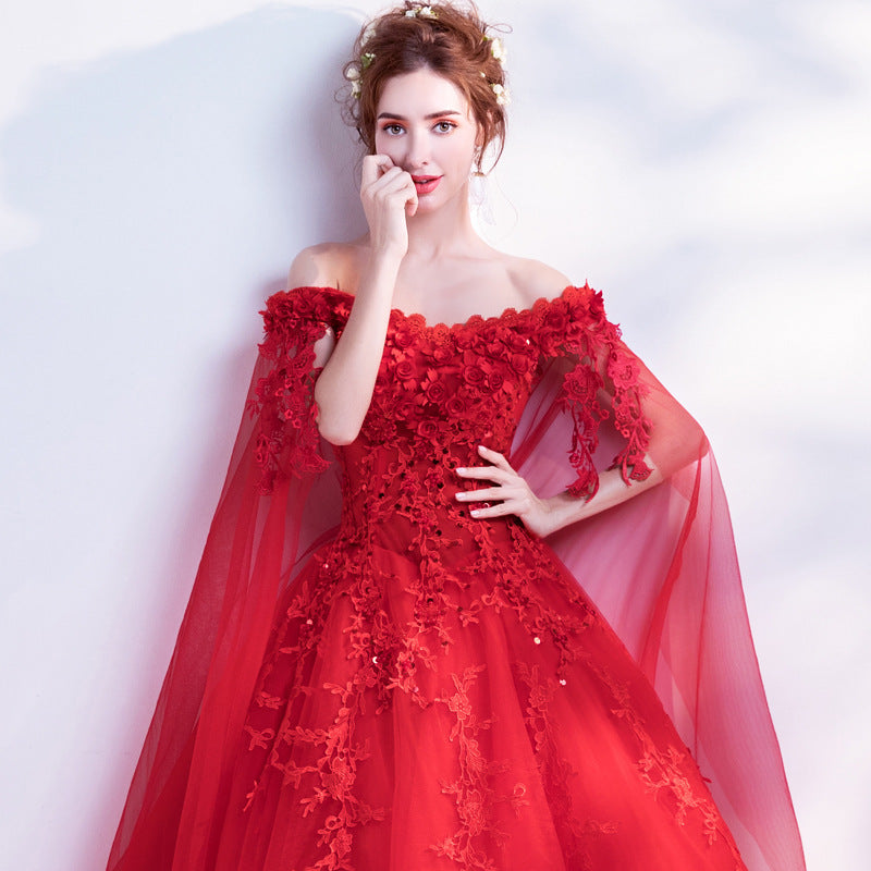 red dress wedding inspired