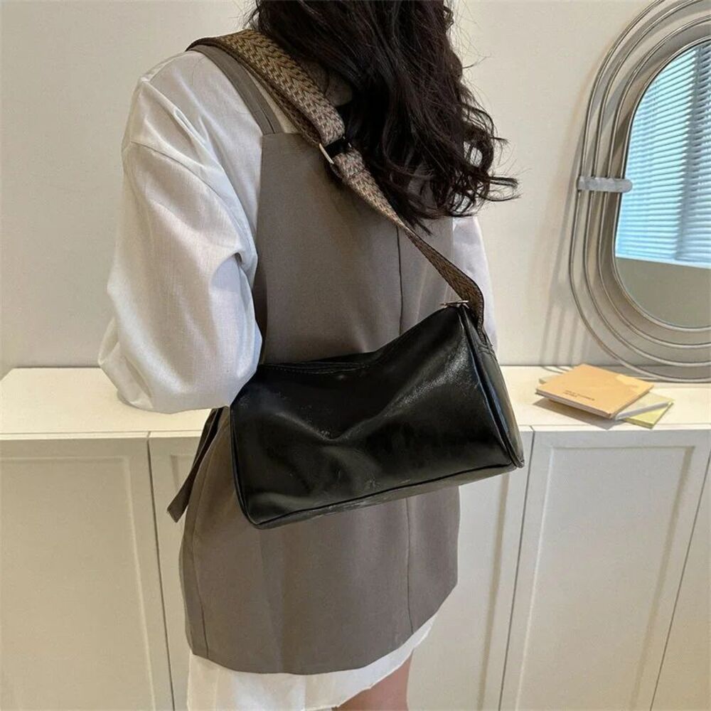 Handbags For Women Shoulder Tote Work Bags Vintage PU Leather Boston Women Small Handbag And Purse Fashion Designer Crossbody Bag Female Casual Travel Pillow Shoulder Bag (China)