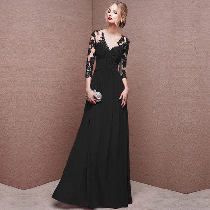 Long Sleeve RED Off-shoulder Bridal Wedding Dress Long