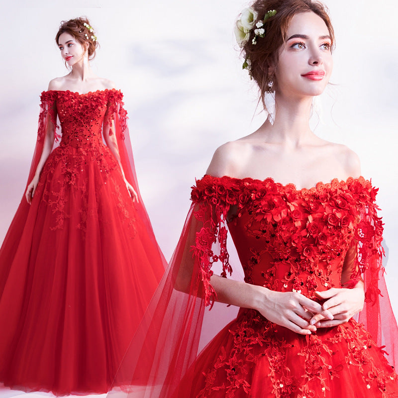 red dress wedding inspired