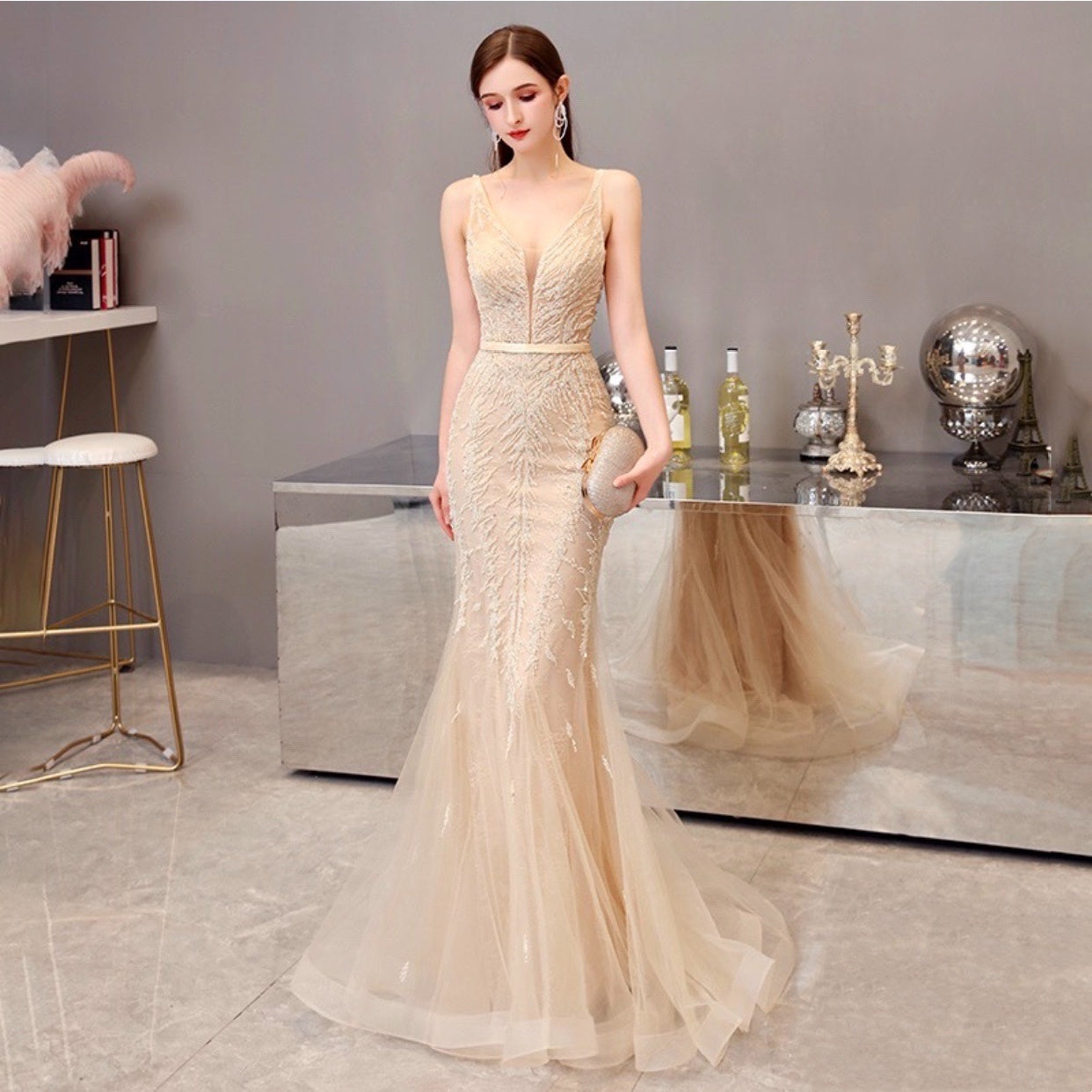tailed dress