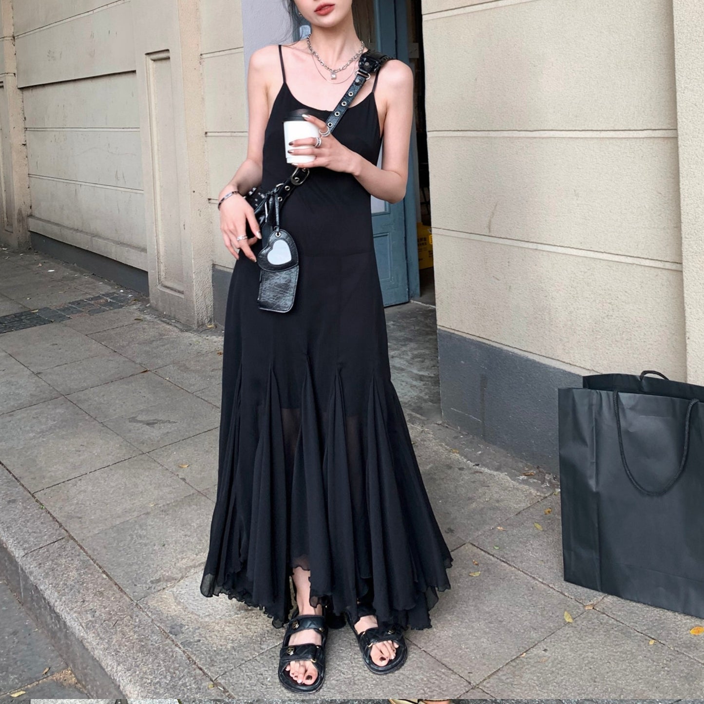 Ethereal Summer Gown, Sheer Tulle Mermaid Dress For Women (China)
