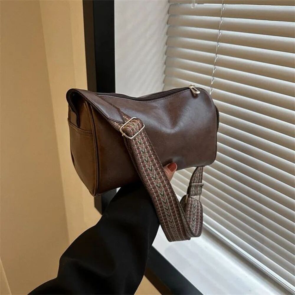 Handbags For Women Shoulder Tote Work Bags Vintage PU Leather Boston Women Small Handbag And Purse Fashion Designer Crossbody Bag Female Casual Travel Pillow Shoulder Bag (China)