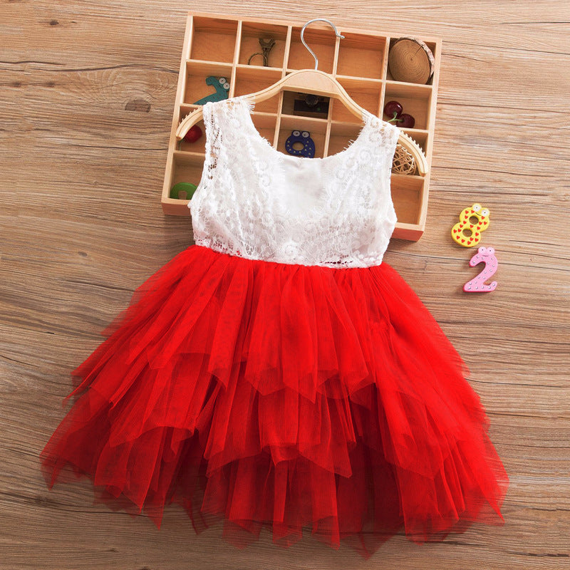 Lace princess children's dress