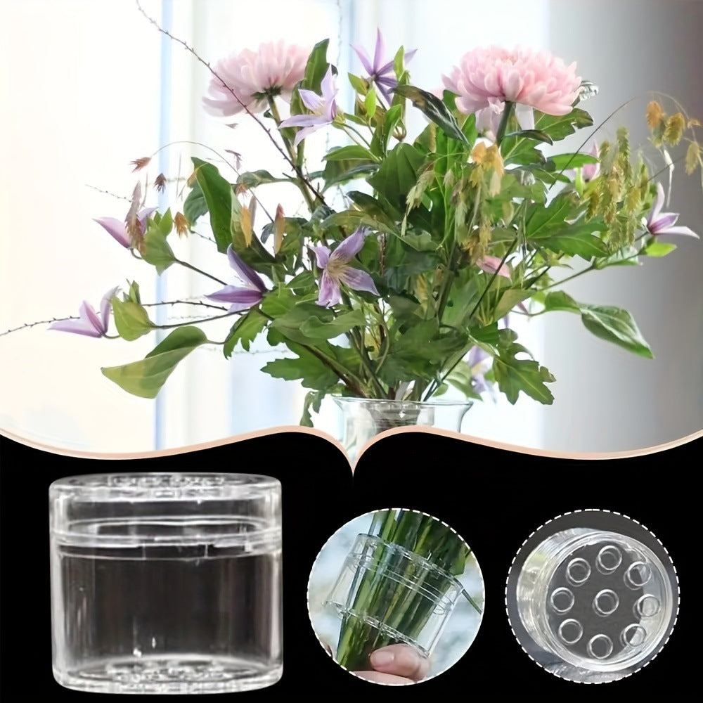 Flower Arrangement Spiral Stem Sturdy Transparent Bracket