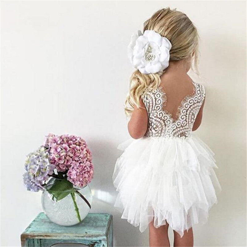 Lace princess children's dress