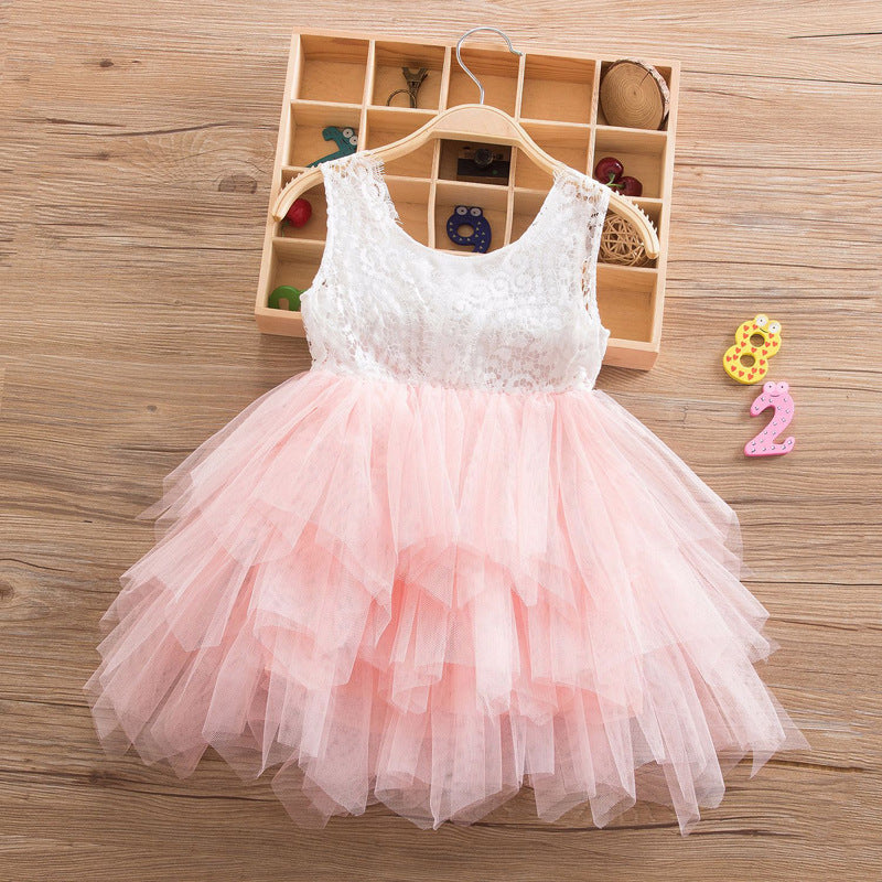 Lace princess children's dress