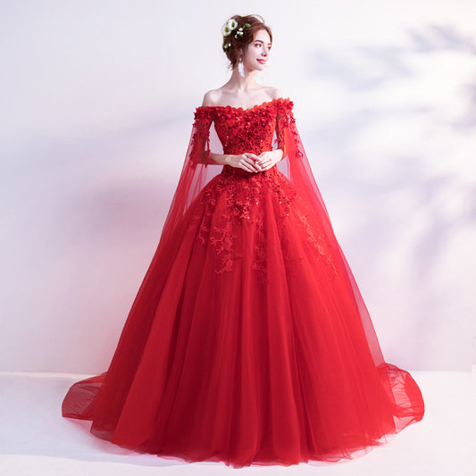red dress wedding inspired