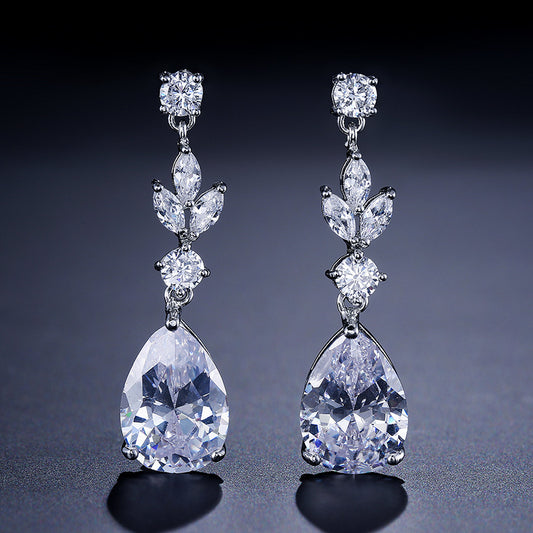 Minimalist Zircon Earrings With A Luxurious Understated Elegance