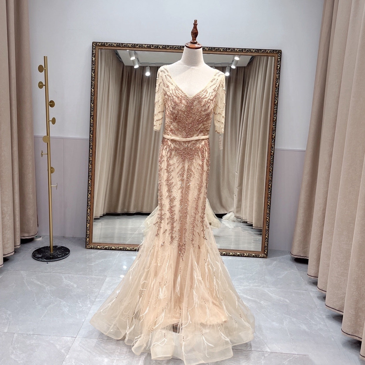 tailed dress
