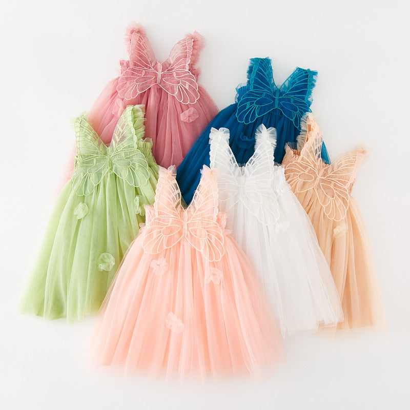 Children's Princess Sling Dress Pettiskirt