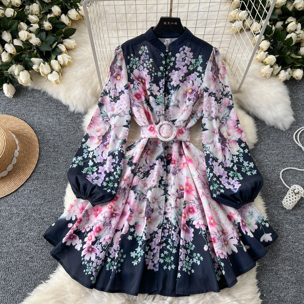 Super Fairy Seaside Holiday V-neck Floral Dress