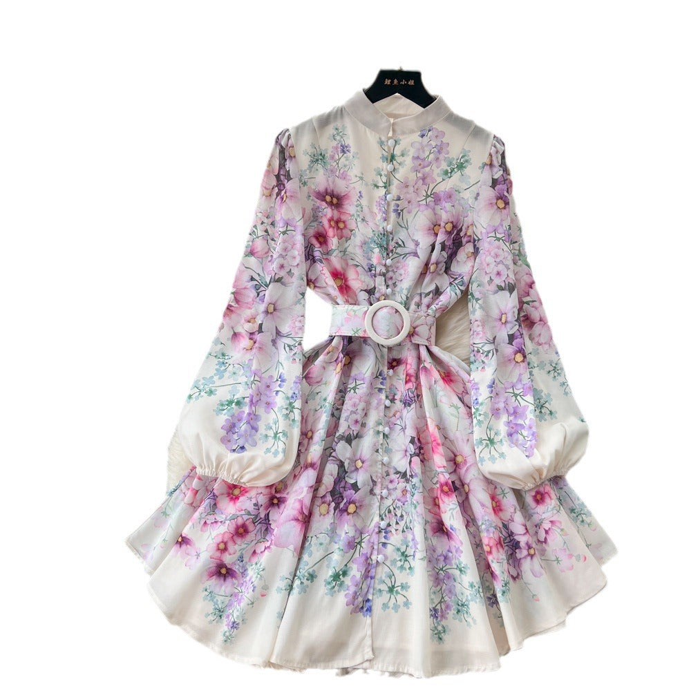 Super Fairy Seaside Holiday V-neck Floral Dress