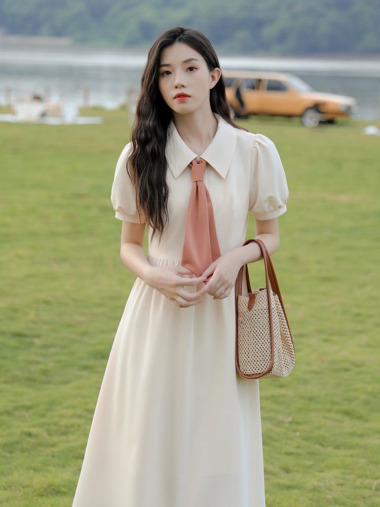 Look Thin Fairy Doll Collar Dress Thin Summer