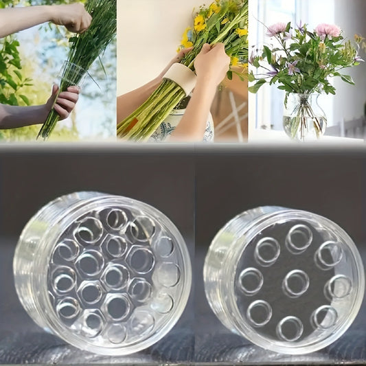 Flower Arrangement Spiral Stem Sturdy Transparent Bracket