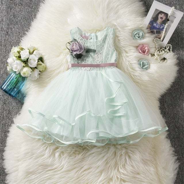 Lace princess children's dress