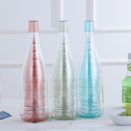 Plastic Transparent Wine Cup Set